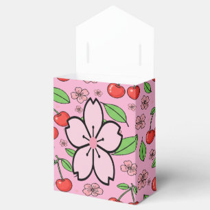Kawaii Red Cherry Vibes Cute Girly Aesthetic Favor Box