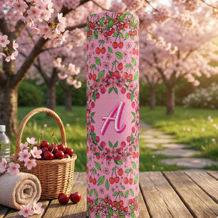 Kawaii Red Cherry Vibes Cute Girly Aesthetic Yoga Mat