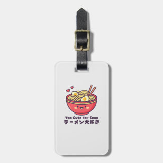 Kawaii Red Ramen Bowl Luggage Tag