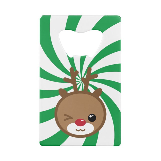 Kawaii Reindeer Bottle Opener Wallet Bottle Opener (Back)