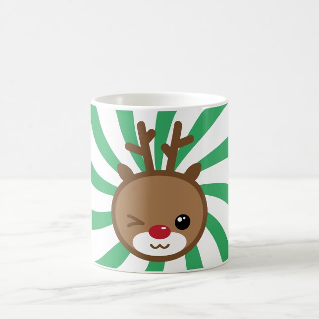 Kawaii Reindeer Christmas Mug (Centre)