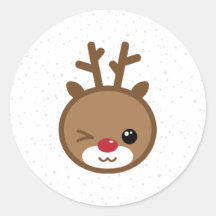 Kawaii Reindeer Christmas Stickers