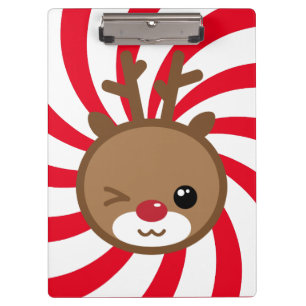 Kawaii Reindeer Clipboard
