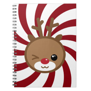 Kawaii Reindeer Notebook