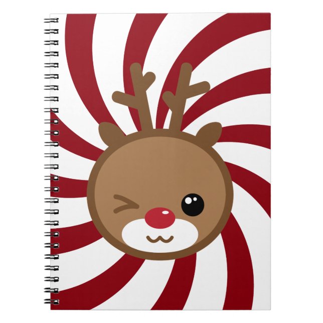 Kawaii Reindeer Notebook (Front)