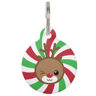 Kawaii Reindeer Pet Tag