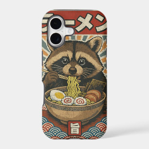 Kawaii Retro Vintage Japanese Slurping Ramen Racco