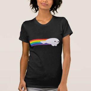 Kawaii Rocket Powered Rainbow Seal! T-Shirt
