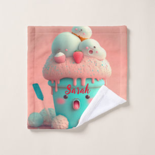 Kawaii rose mignon glacier signe porte fleece bl