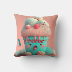 Kawaii round pillow
