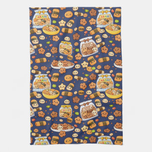 Kawaii Sakura Arare kakimochi Kitchen Towel