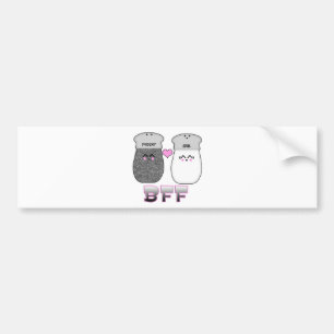 Kawaii Salt n Pepper BFF Bumper Sticker