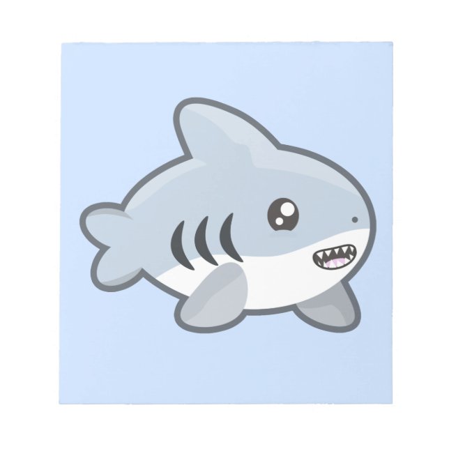 Kawaii Shark Notepad (Front)