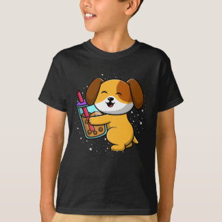 kawaii shiba inu dog bubble tea boba japan corgi  T-Shirt
