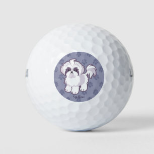 Kawaii Shih Tzu Golf Balls