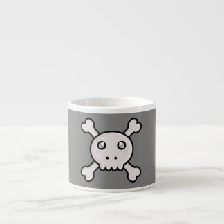 Kawaii skull espresso cup