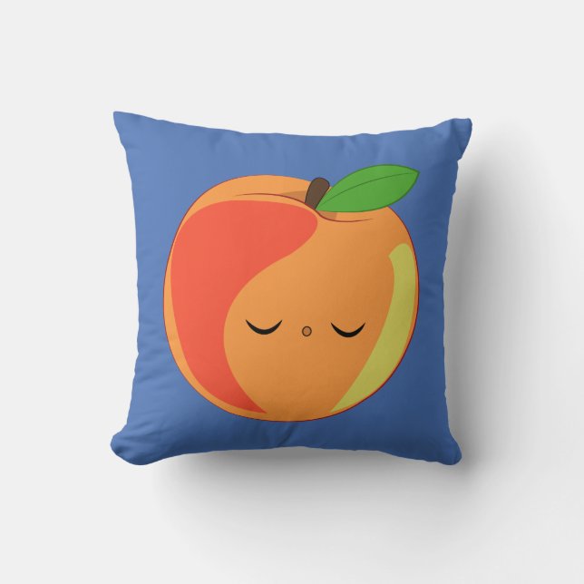 Kawaii Sleepy Lil’ Peach coussin (Recto)