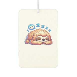 Kawaii Sleepy Sloth Napping Zzz Funny Lazy Animal  Air Freshener