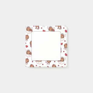 Kawaii Sloth Cupid Pattern Post-it Notes
