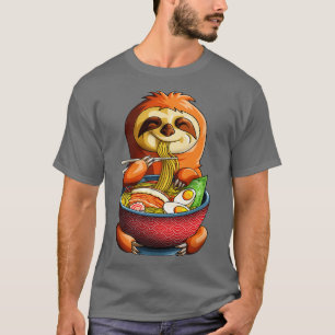 Kawaii Sloth Noodles Cute Sloth Ramen Otaku Weeab T-Shirt