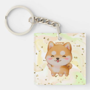 Kawaii Smiling Cartoon Style Shiba Inu