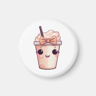 Kawaii Smiling Frappe Magnet