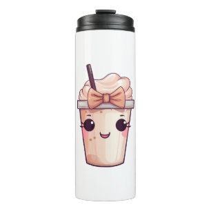 Kawaii Smiling Frappe Thermal Tumbler