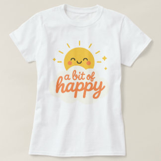 Kawaii Smiling Sun Face Cute A Bit of Happy T-Shirt