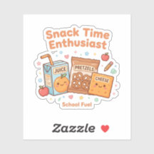 Kawaii Snack Time Enthusiast Cute School Food 