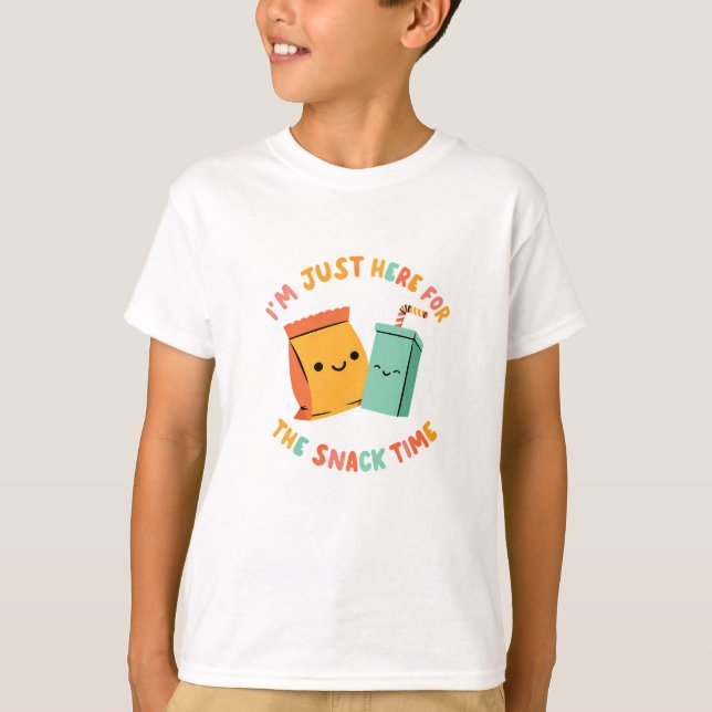 Kawaii Snack Time T-Shirt (Front)