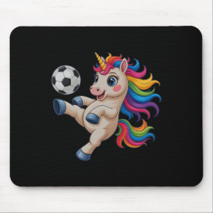 Kawaii Soccer Just Girl Who Loves Unicorn Score Gi Mouse Pad