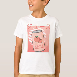 Kawaii Soft Drink Aesthetics Japanese Peach Juice T-Shirt