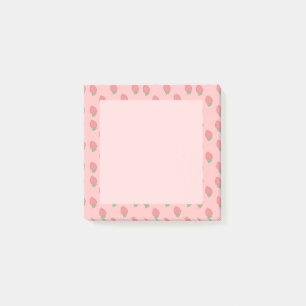 Kawaii Spanish Pink Strawberries  Post-it Notes
