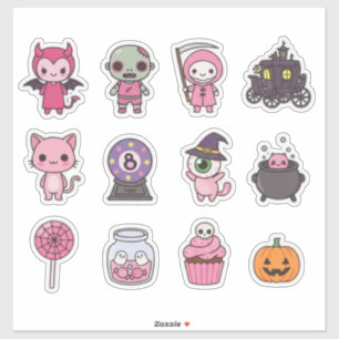 Kawaii Spooky Carriage Sticker Pack