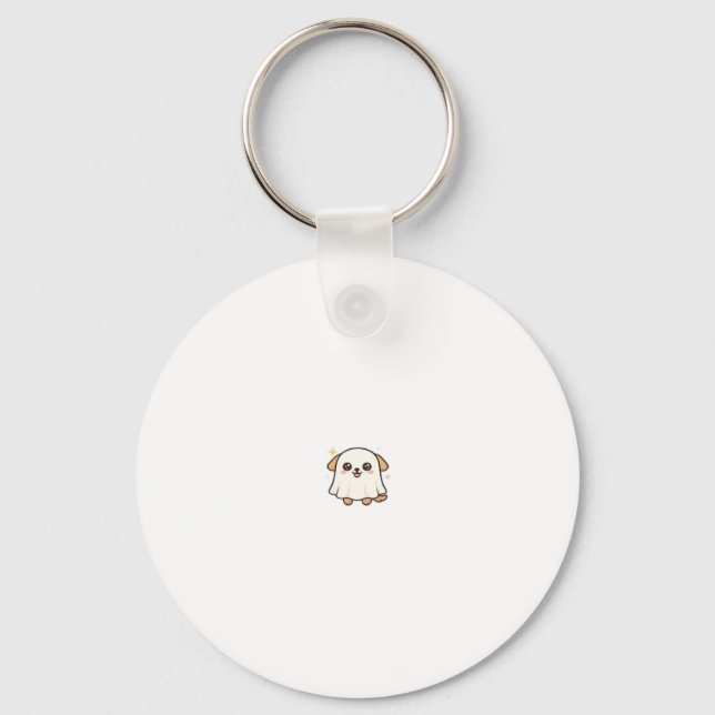 Kawaii Spooky Season Dog � Halloween Pup Classic T Keychain (Front)