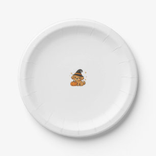 Kawaii Spooky Season Dog � Halloween Pup Classic T Paper Plate