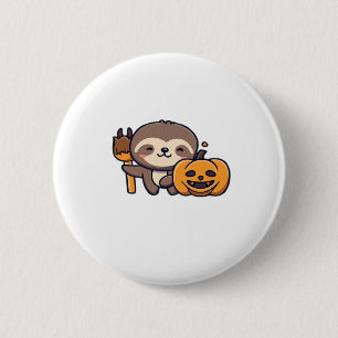kawaii spooky sloth Classic T-Shirt 2 Inch Round Button
