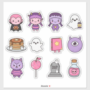 Kawaii Spooky Sweethearts Sticker Pack