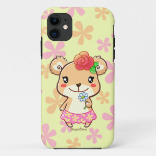 Kawaii Spring Time Flower Bear iPhone 5/5S Case