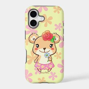 Kawaii Spring Time Flower Bear iPhone 5/5S Case
