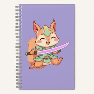 Kawaii Squirrel Samurai. Notebook