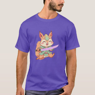 Kawaii Squirrel Samurai. T-Shirt