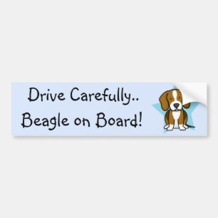 Kawaii Star Beagle Bumper Sticker