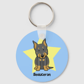 Kawaii Star Beauceron Keychain