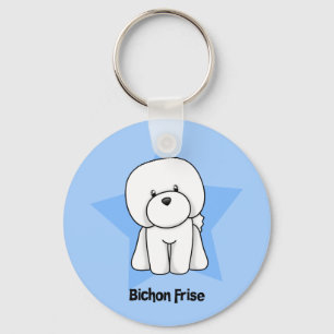 Kawaii Star Bichon Frise Keychain