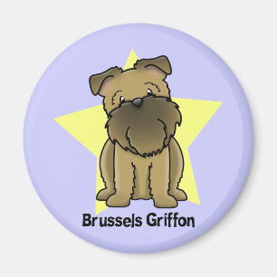 Kawaii Star Brussels Griffon Magnet