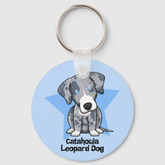 Kawaii Star Catahoula Leopard Dog Keychain
