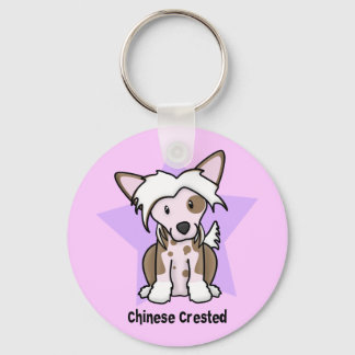 Kawaii Star Chinese Crested Keychain