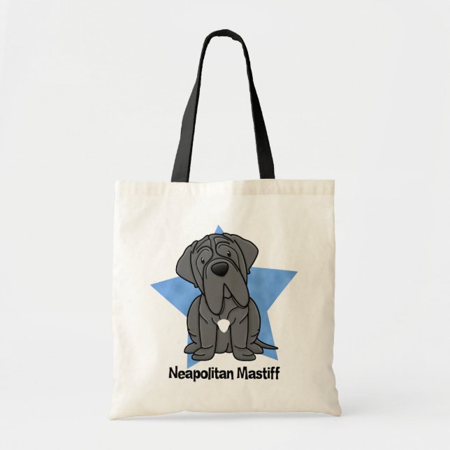 Kawaii Star Neapolitan Mastiff Tote Bag (Front)