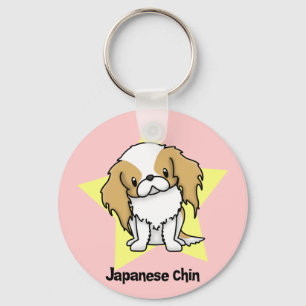 Kawaii Star Red Japanese Chin Keychain